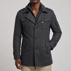 Nicholas - Men's Notch-Lapel Wool-Blend Overcoat