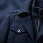 Nicholas - Men's Notch-Lapel Wool-Blend Overcoat