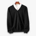Perceval - Men's V-Neck Cashmere Pullover