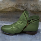 Portia - Women's Ruched Ankle Boots