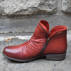 Portia - Women's Ruched Ankle Boots