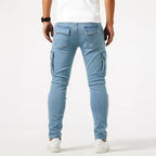 Preston - Men's Cargo Denim Jeans