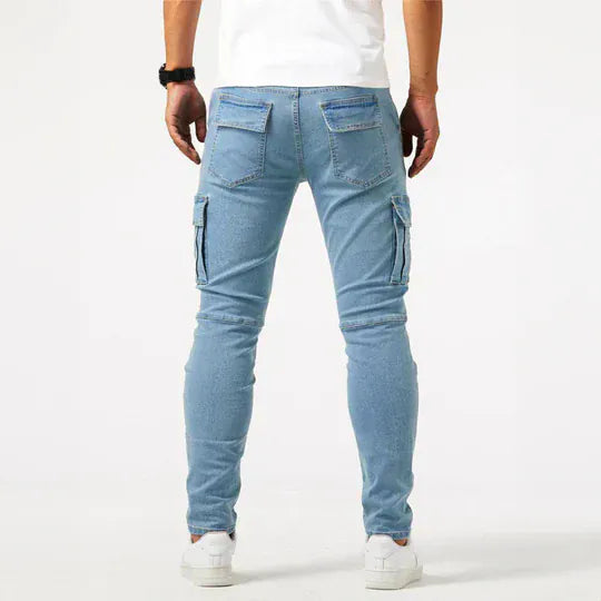 Preston - Men's Cargo Denim Jeans