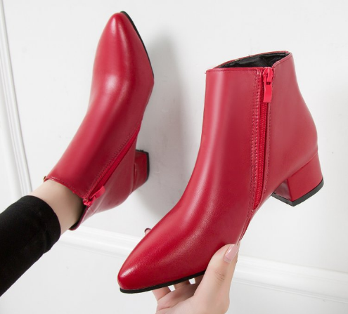 Quinley - Women's Leather Ankle Boots