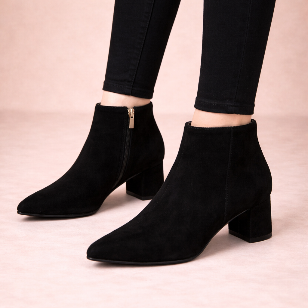 Quinley - Women's Leather Ankle Boots