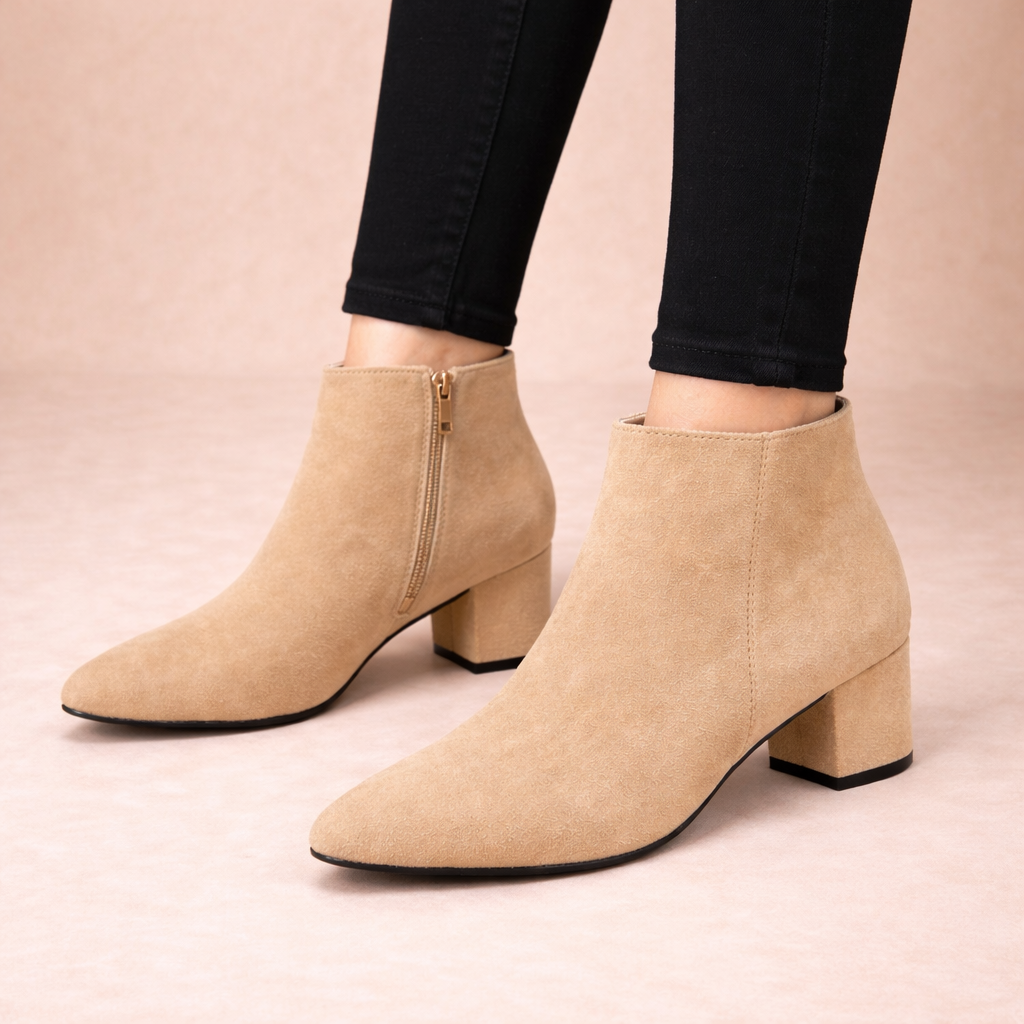 Quinley - Women's Leather Ankle Boots