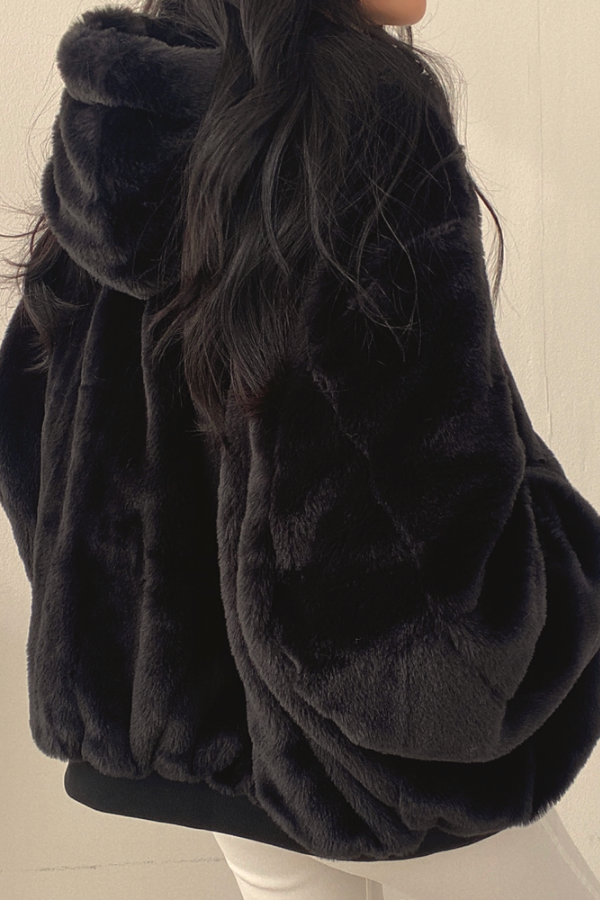 Raina - Women's Oversized Plush-Lined Bomber Jacket