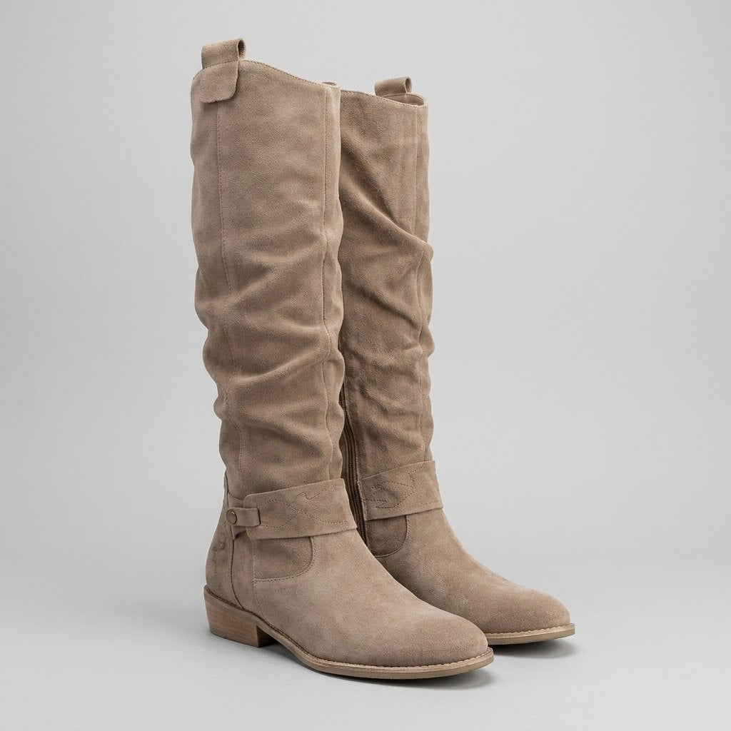 Rosalie - Women's Knee-High Suede Boots