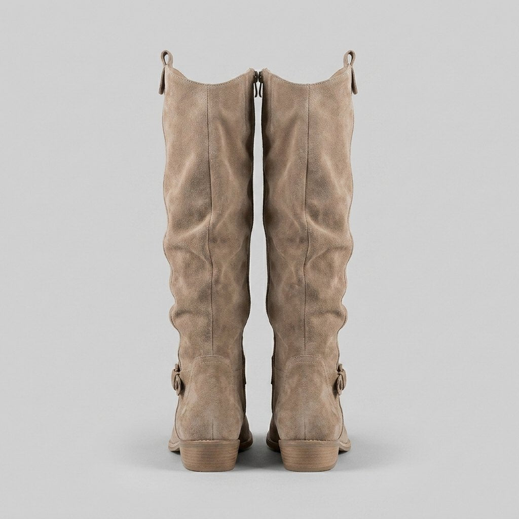 Rosalie - Women's Knee-High Suede Boots