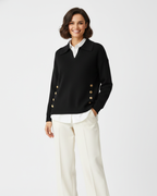 Rosemary - Women's Collared V-Neck Pullover Sweater