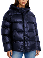 Rosette - Women's Zip-Up Hooded Quilted Jacket with Pockets 3