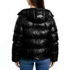 Rosette - Women's Zip-Up Hooded Quilted Jacket with Pockets 7