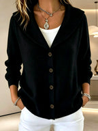 Sadie - Women's Shawl-Collar Button-Up Knit Cardigan 5