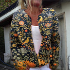 Sarah - Women's Floral Knit Cardigan with Open Front