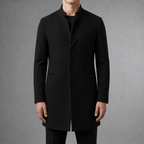 Sebastian - Men's Slim-Fit Stand Collar Coat