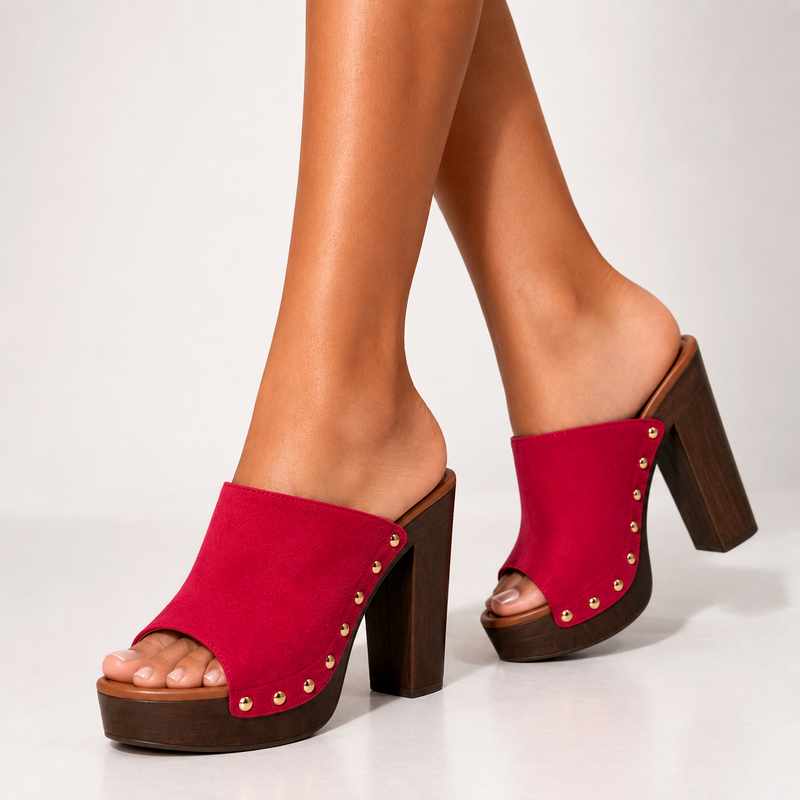 Sophie - Women's Studded Platform Heeled Sandals