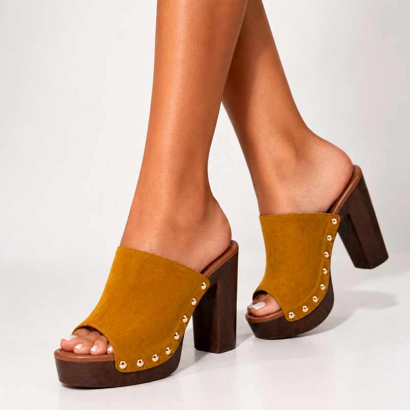 Sophie - Women's Studded Platform Heeled Sandals