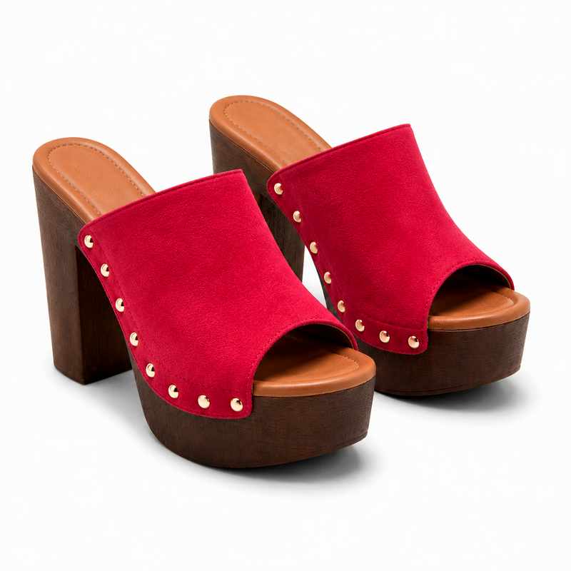 Sophie - Women's Studded Platform Heeled Sandals