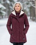 Sylvia - Women's Sherpa-Lined Parka with Faux-Fur Collar