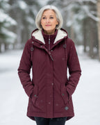 Sylvia - Women's Sherpa-Lined Parka with Faux-Fur Collar