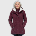 Sylvia - Women's Sherpa-Lined Parka with Faux-Fur Collar