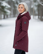 Sylvia - Women's Sherpa-Lined Parka with Faux-Fur Collar