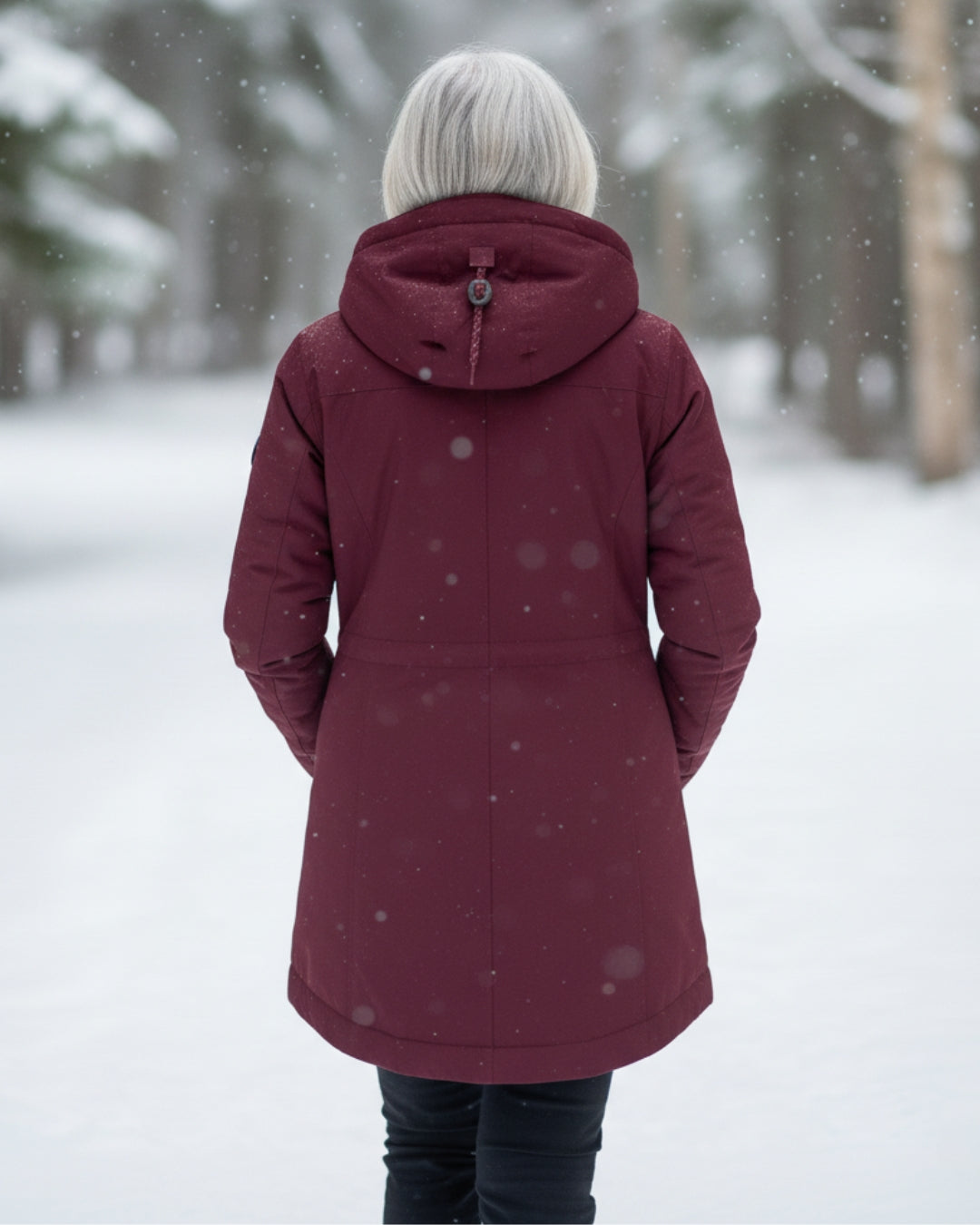 Sylvia - Women's Sherpa-Lined Parka with Faux-Fur Collar