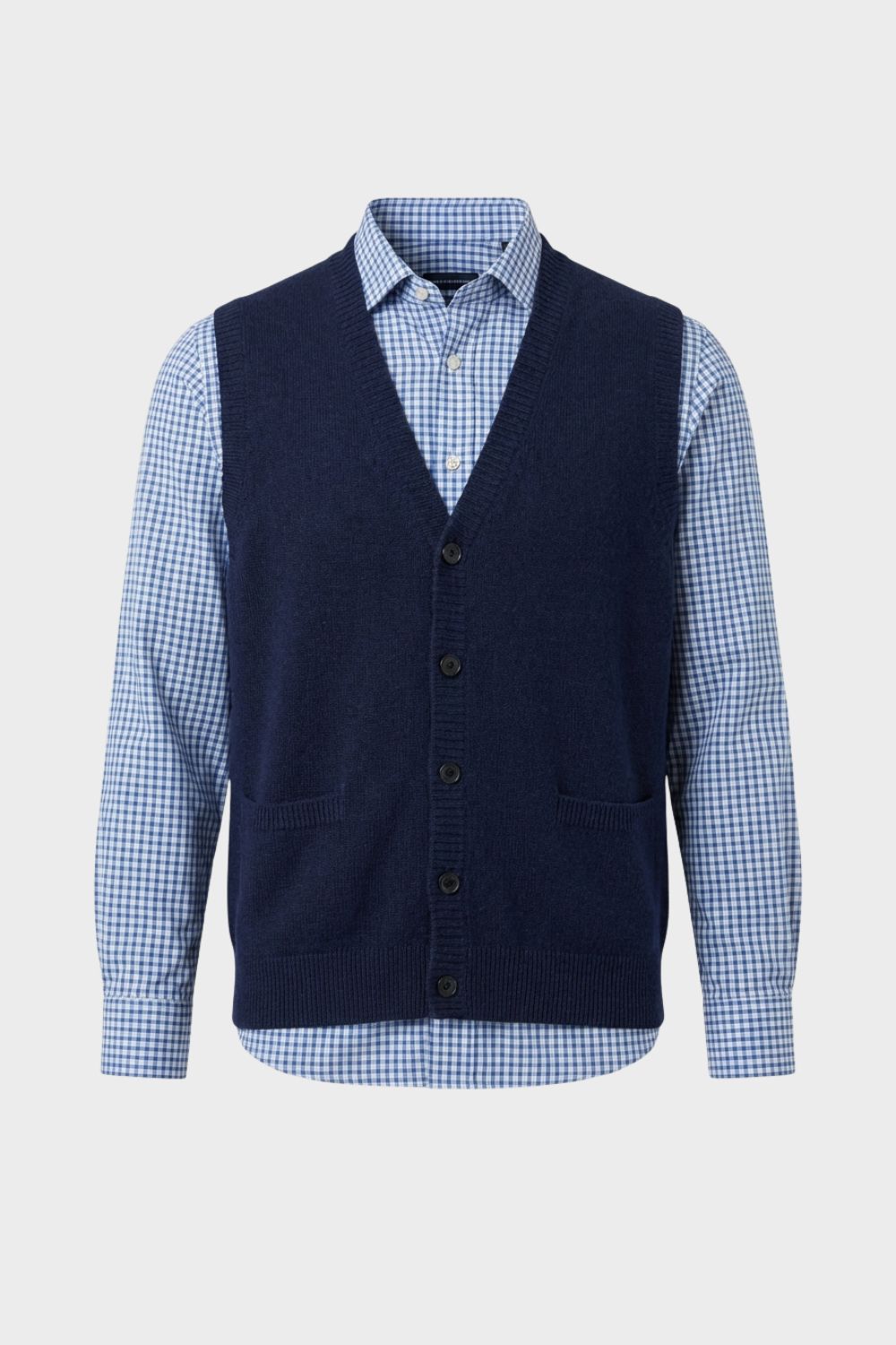 Thaddeus - Men's V-Neck Knit Vest