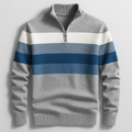 Thatcher - Men's Striped Quarter-Zip Pullover