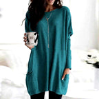 Thelma - Women's Round Neck Oversized Long Sleeve Sweater 5