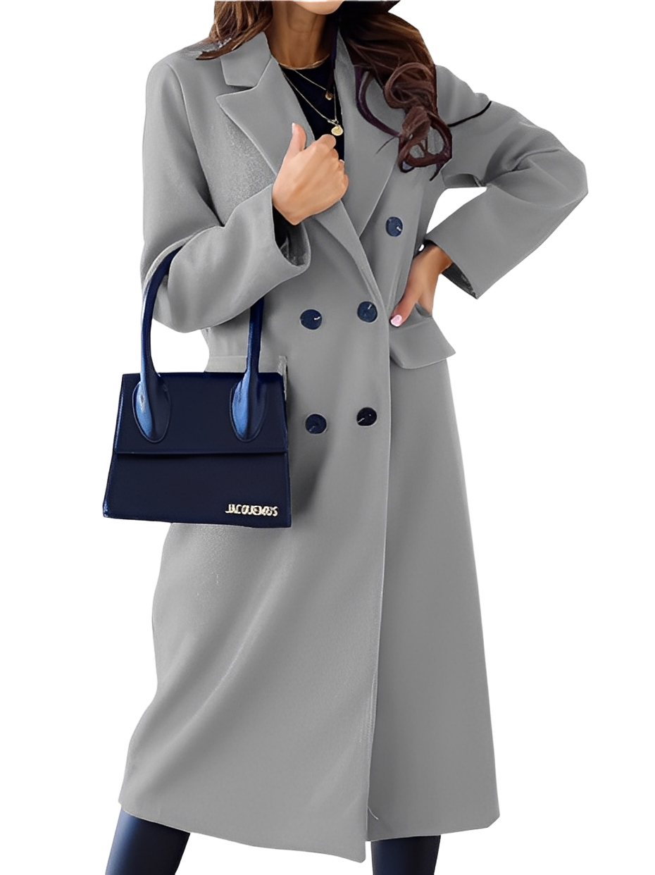 Theodora - Women's Double-Breasted Wool Coat