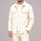 Todd - Men's Waffle Four-Pocket Utility Overshirt 3