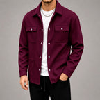 Todd - Men's Waffle Four-Pocket Utility Overshirt 4