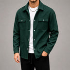 Todd - Men's Waffle Four-Pocket Utility Overshirt 5