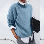 Vera - Women's Crew Neck Knit Sweater
