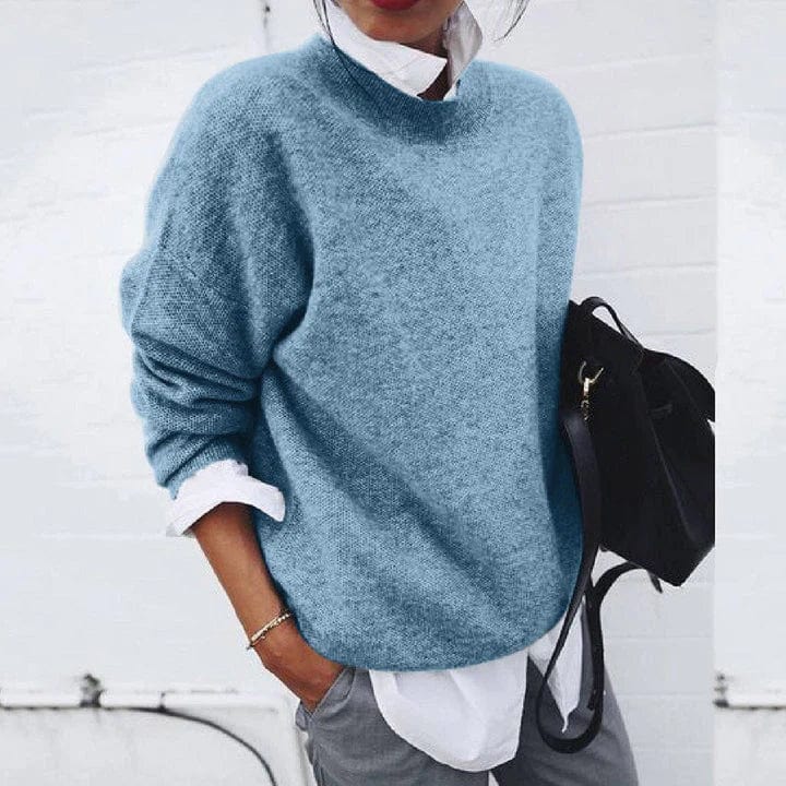 Vera - Women's Crew Neck Knit Sweater