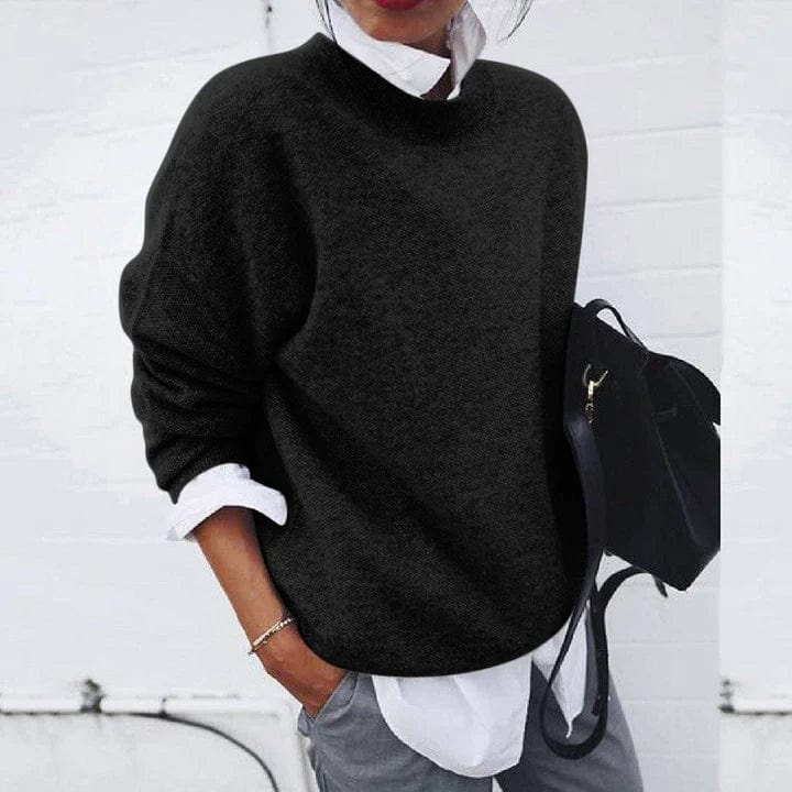 Vera - Women's Crew Neck Knit Sweater