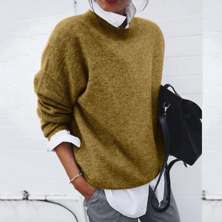 Vera - Women's Crew Neck Knit Sweater