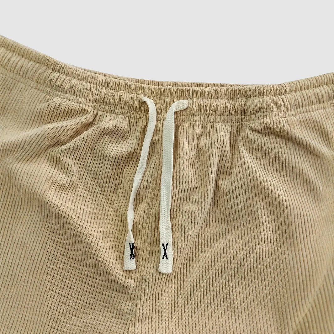 Wesley - Men's Ribbed Corduroy Drawstring Trousers