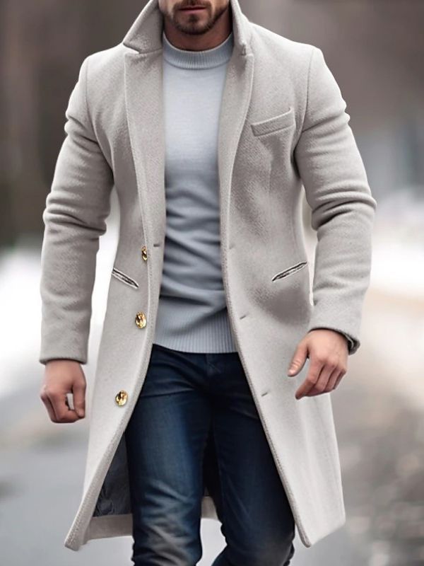 William - Men's Tailored Wool Blend Coat
