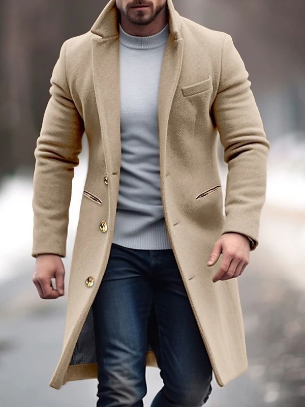 William - Men's Tailored Wool Blend Coat